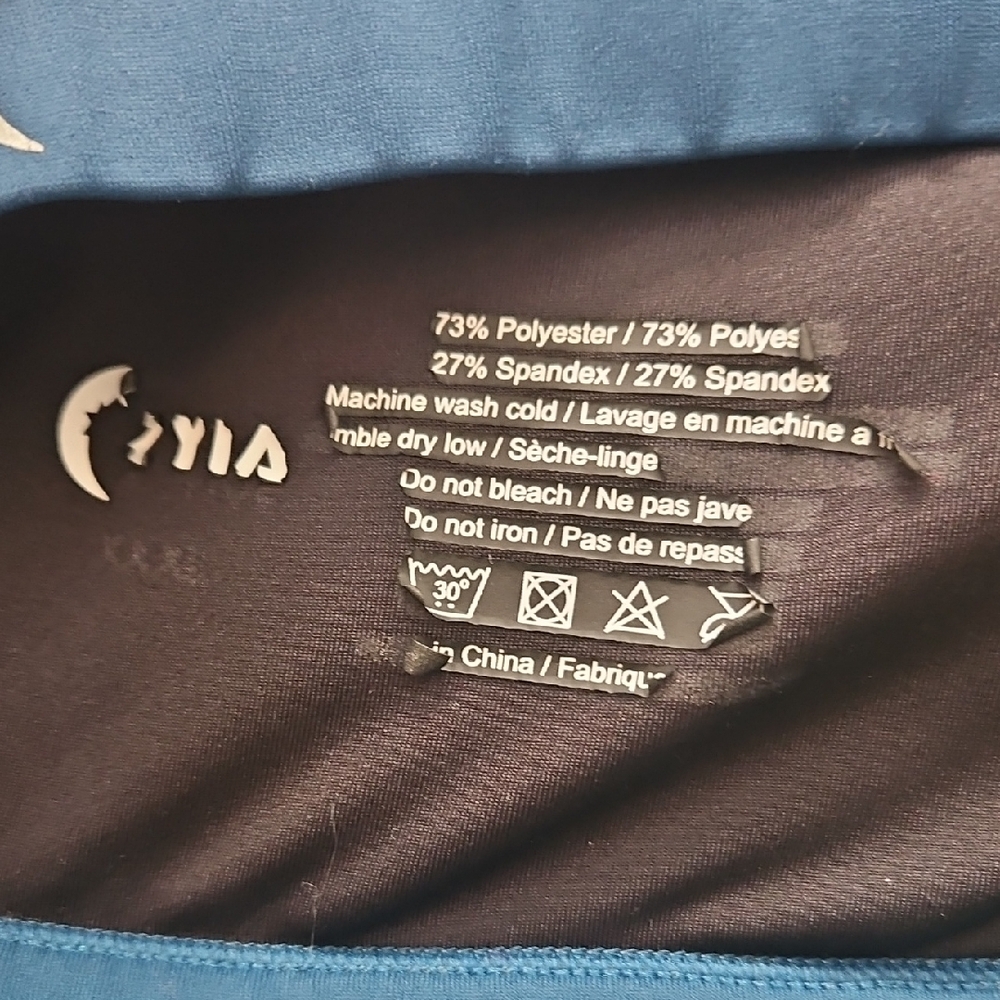 ZYIA Blue and Orange Sports Bra - Picture 2 of 3